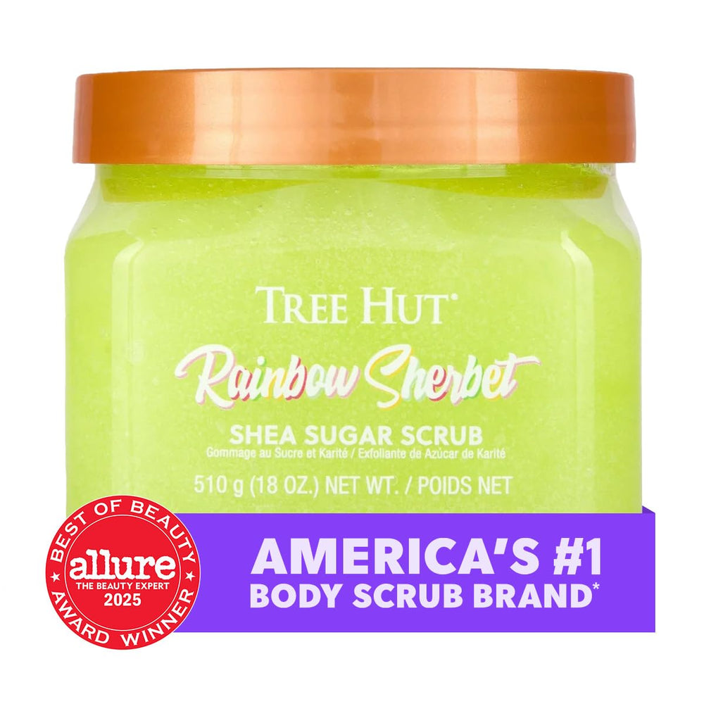Tree Hut Rainbow Shea Sugar Scrub : prêt pour rasage et soins peau