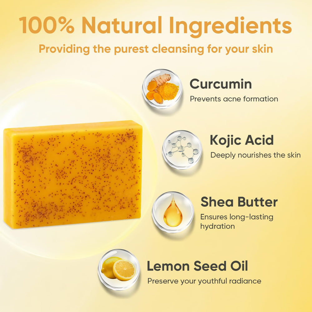 Treeroot barre savon turmeric corps: soin nourrissant pendant la douche.