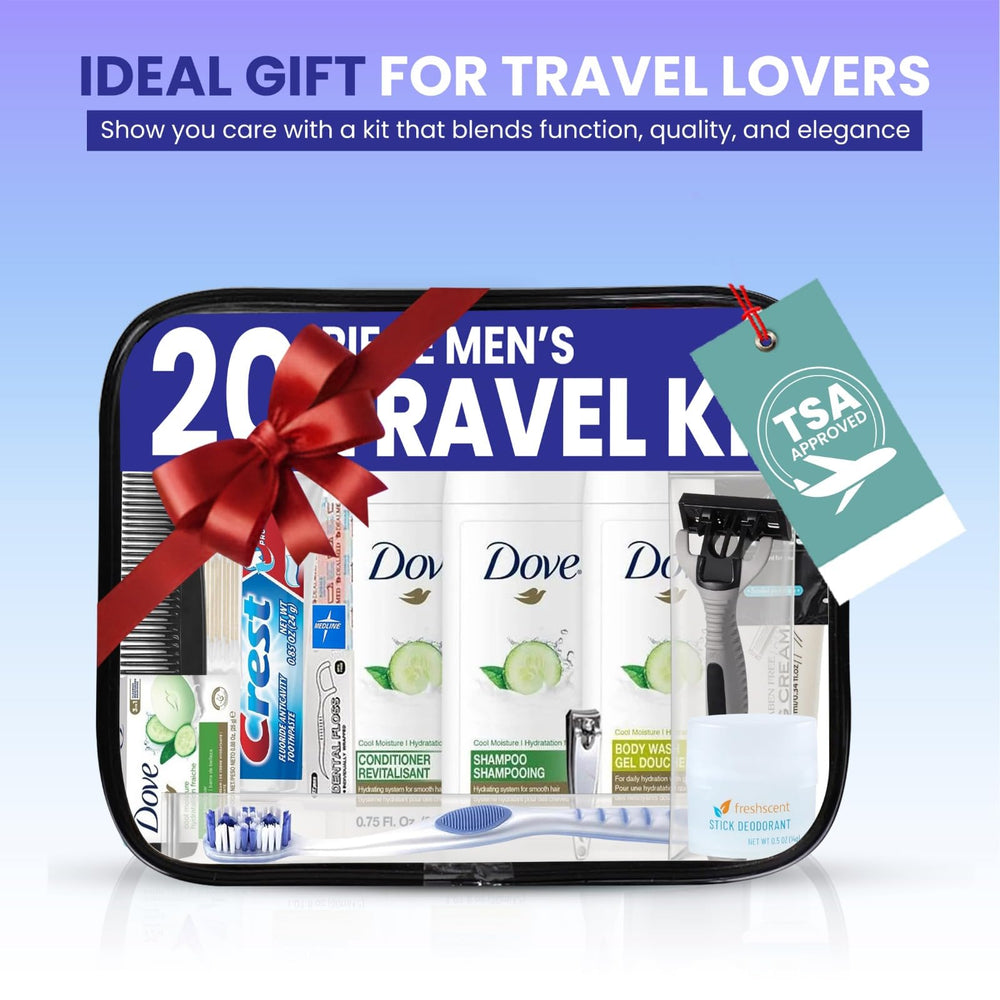 Kit TrekTote: 20 pièces, pour les voyages, événements et prestations d'accueil.