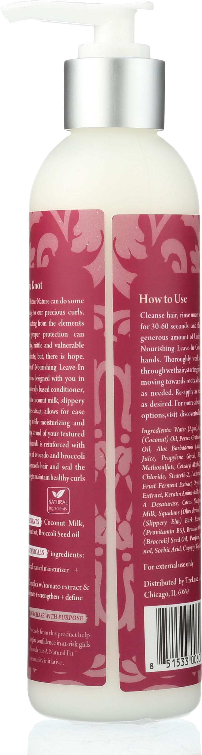 Treluxe après-shampooing sans rinçage, versement précis pour une application rapide.