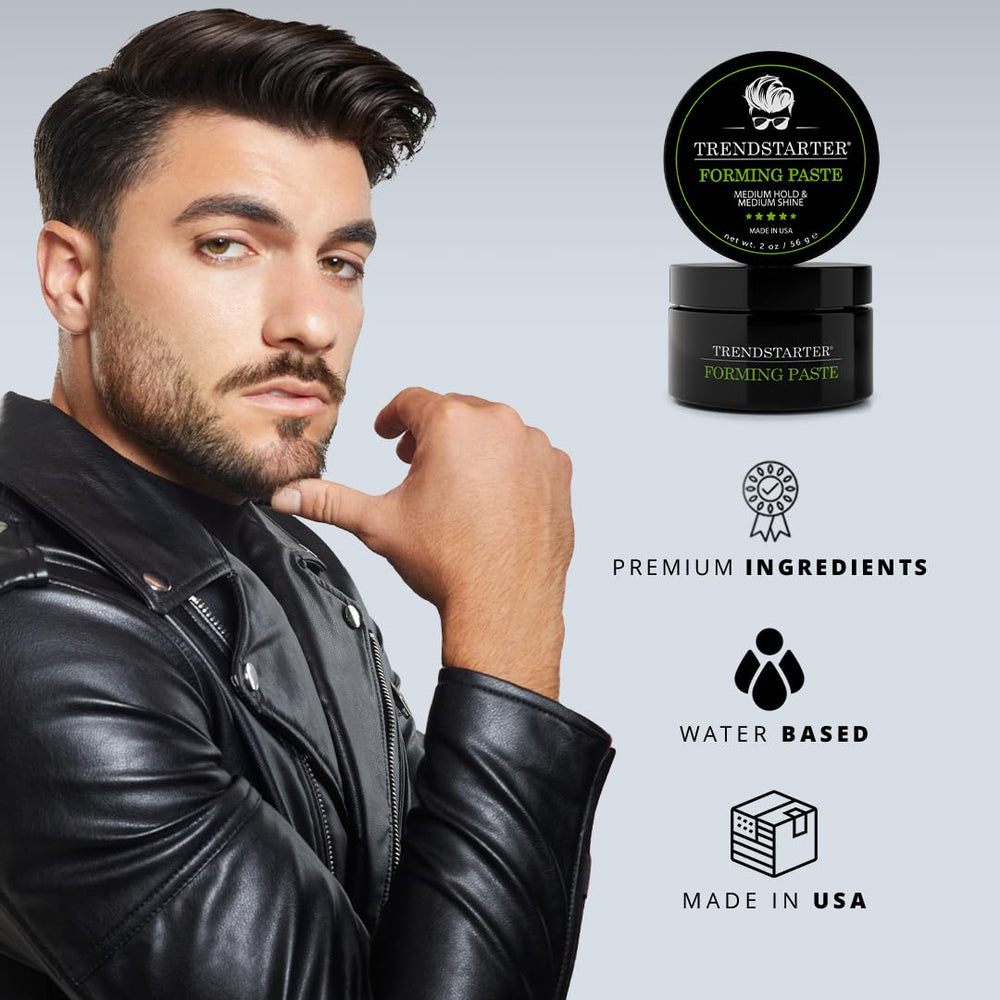 TRENDSTARTER Forming Paste offre texture et définition pour tous types de cheveux.