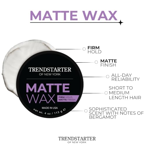 TRENDSTARTER Matte Wax : texture naturelle qui donne du volume sans brillance.