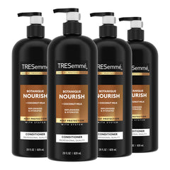 Lot de 4 après-shampooings Botanique Nourish de TRESemmé, hydratation et douceur.