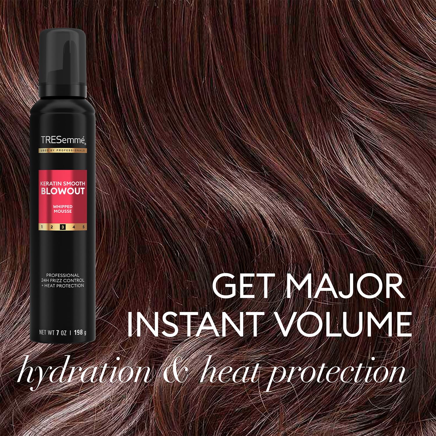 Cheveux lisses et brillants après l'utilisation des produits TRESemmé