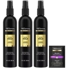TRESemmé Extra Hold: fixatif non-aérosol pour une tenue durable sur cheveux coiffés.