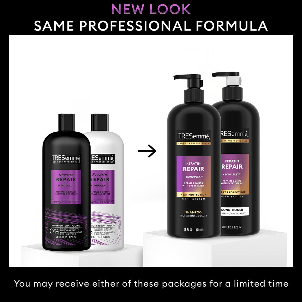 Keratin Repair, contrôle du frisottis en humidité pour cheveux bien maîtrisés.