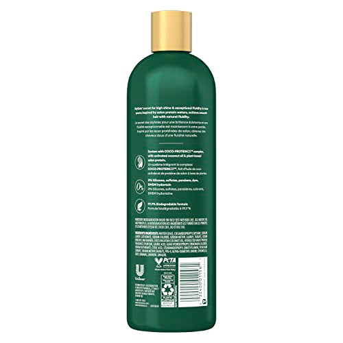 TRESemmé gouttes coco visibles pour hydrater chaque mèche.