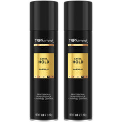 TRESemmé Hairspray flacon 2 bouteilles, maintien longue durée et look sans frisottis.