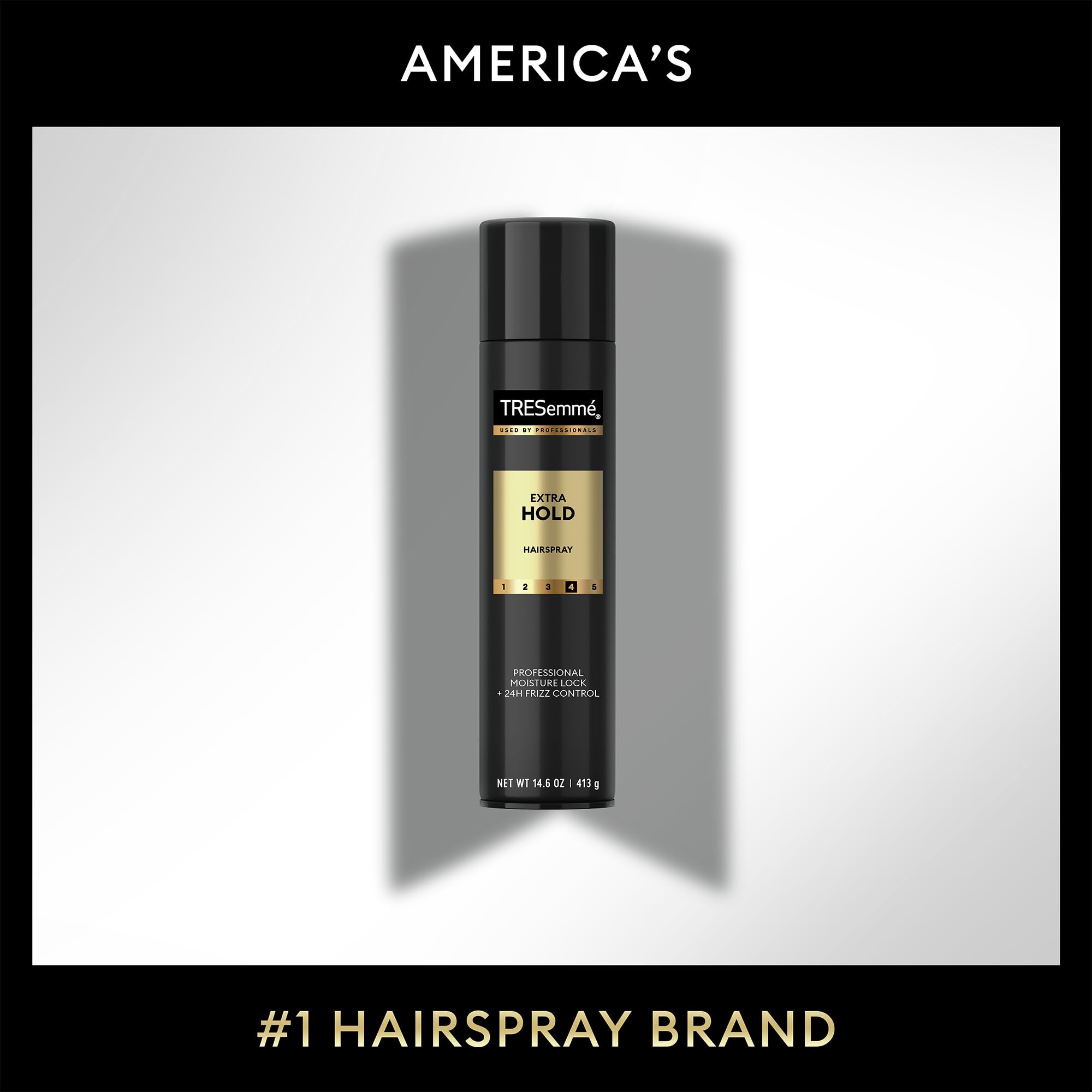 TRESemmé Hairspray sans cruauté envers les animaux, label PETA.