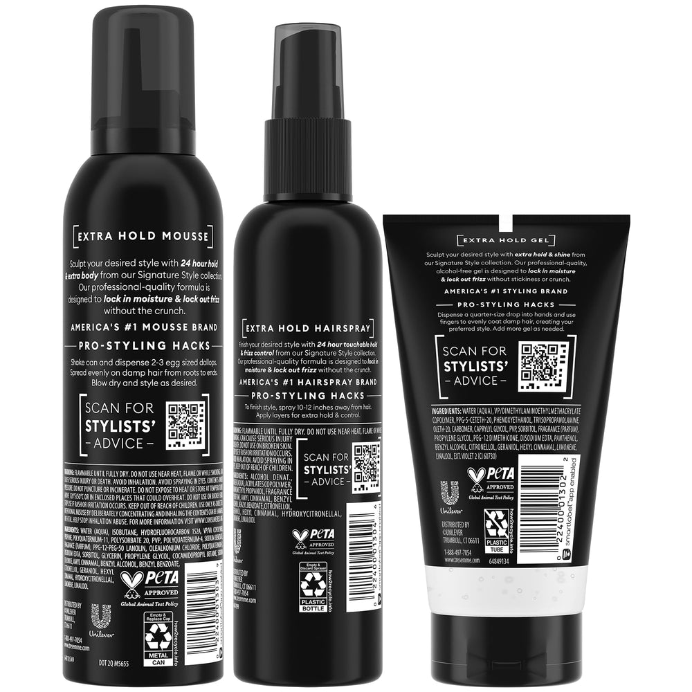Laque coiffante TRESemmé: contrôle durable et brillance naturelle