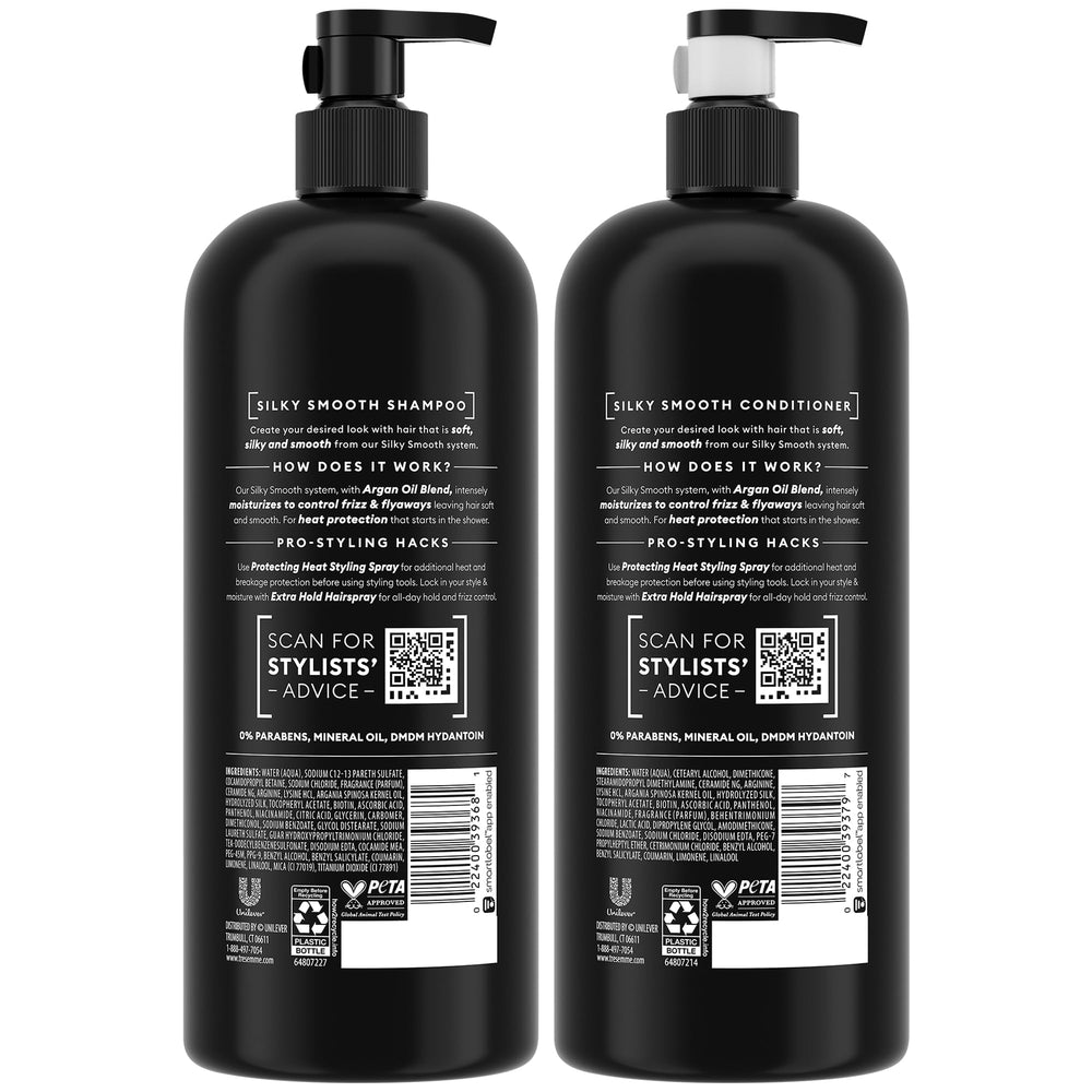 Masque Keratine réparateur TRESemmé appliqué sur cheveux