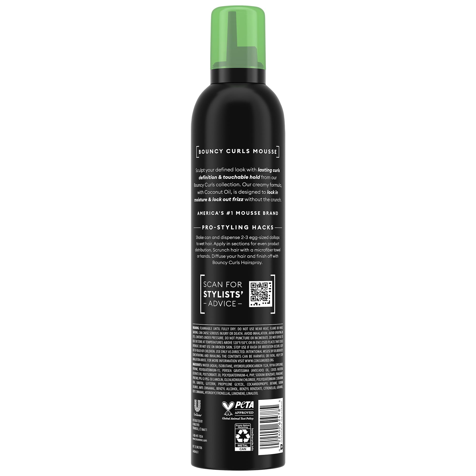 Masque Kératine Réparation TRESemmé pour cheveux renforcés et brillants.