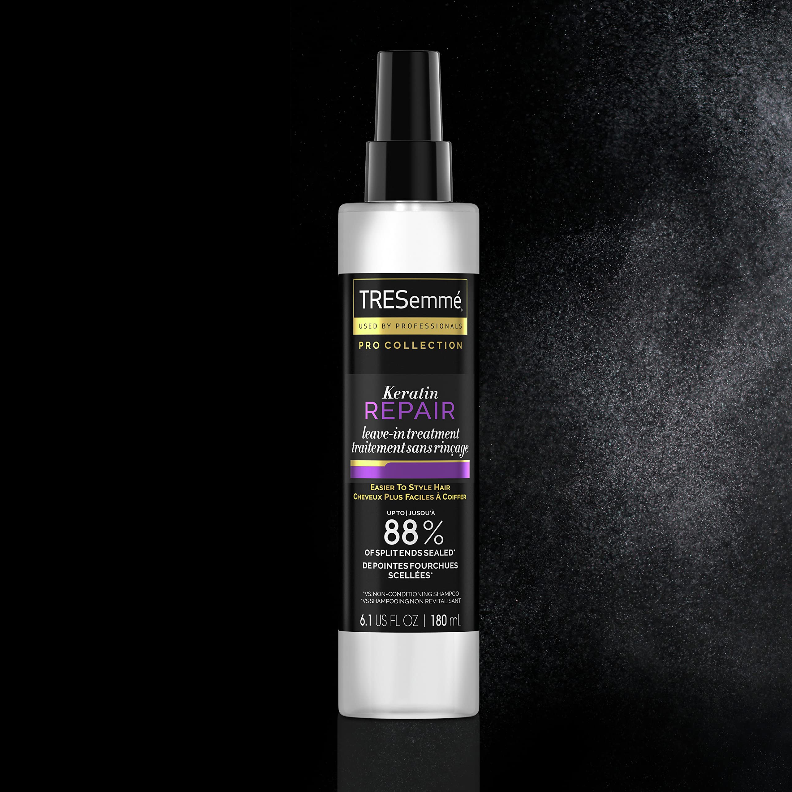 TRESemmé réparation-keratine: méthode-coiffage professionnelle pour un aspect soigné.