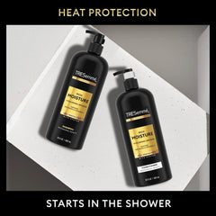 Étiquette Tresemme Rich Moisture sans parabènes et sans huile minérale.