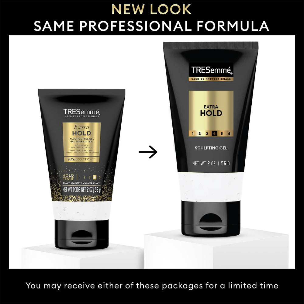 TRESemmé Sculpting Gel avec panthenol, nourrissant et hydratant les cheveux.