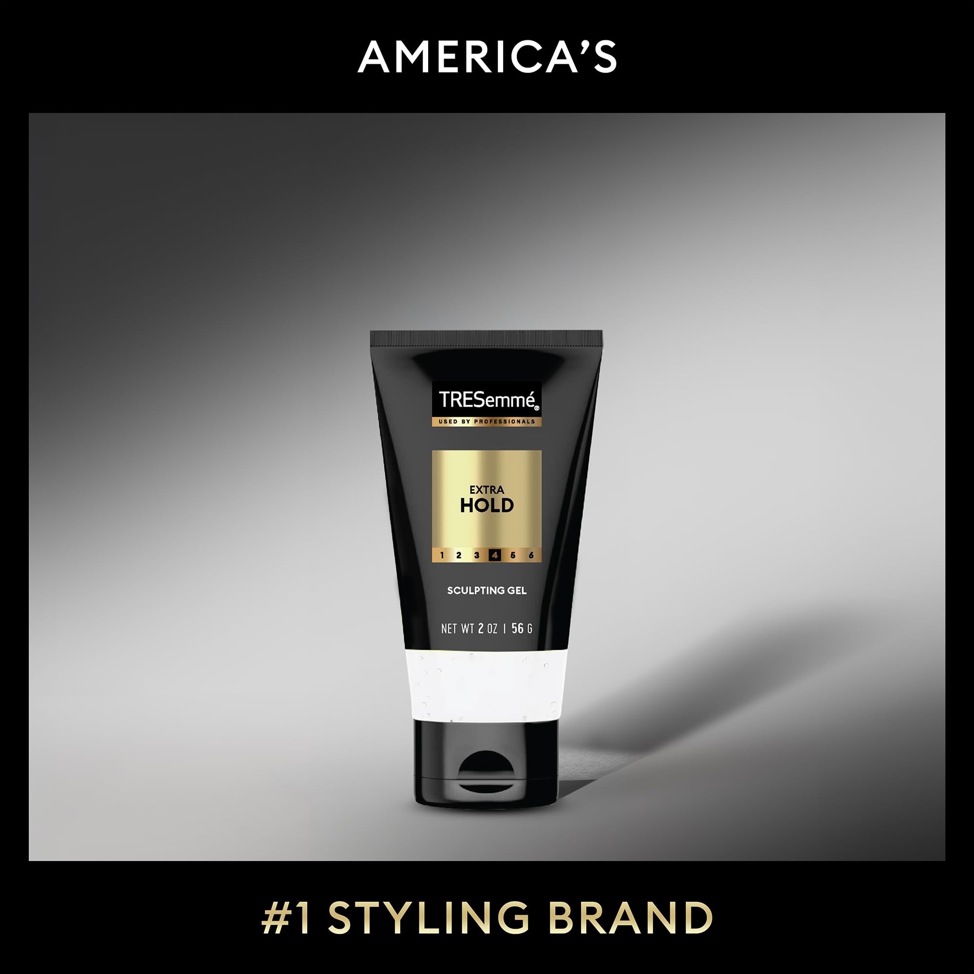 TRESemmé Sculpting Gel utilisation quotidienne, résultat professionnel à domicile.