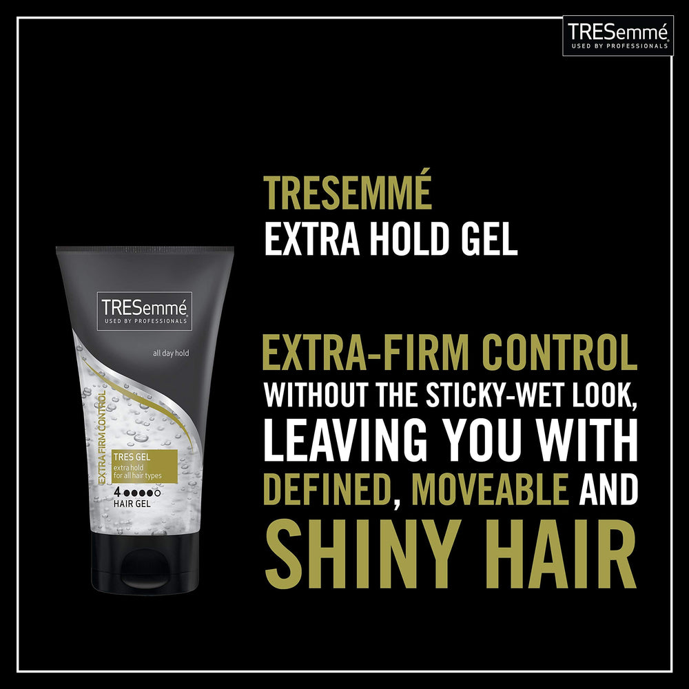 Lot de trois gels TRESemmé Tres Gel : tenue longue durée.