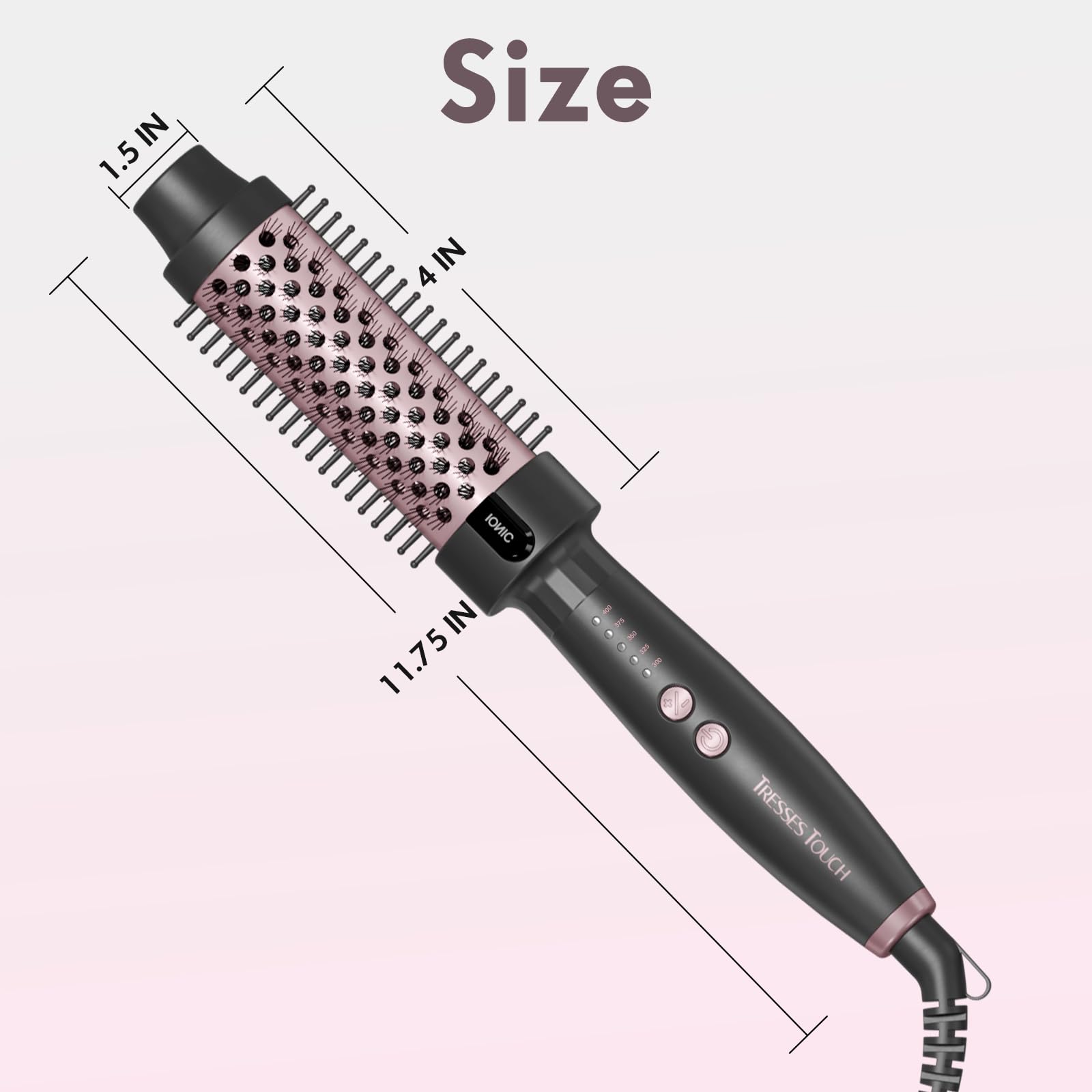 Technologie ionique anti-frizz pour des mèches plus lisses.