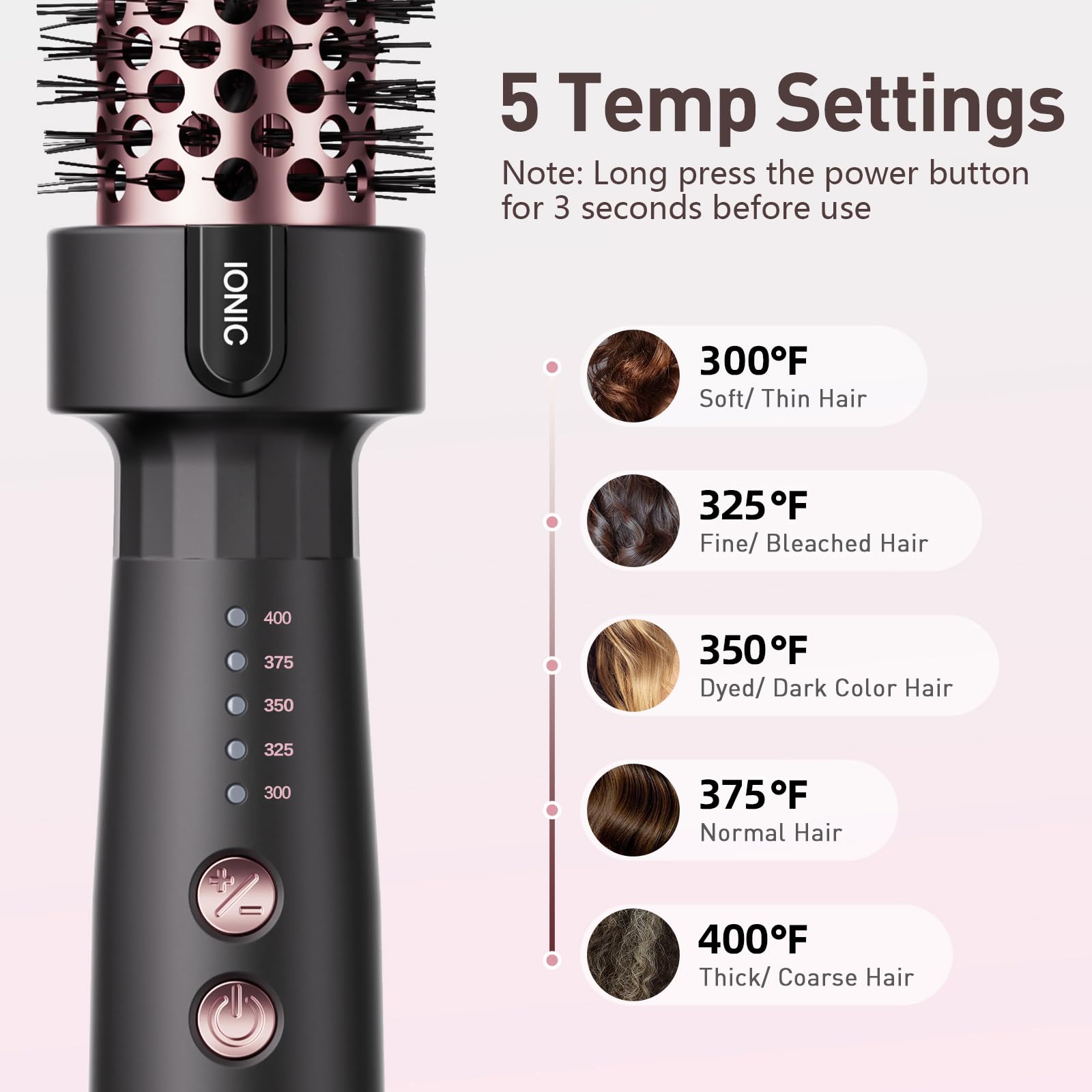 Tresses Touch doré rose, finition élégante pour coiffage rapide.