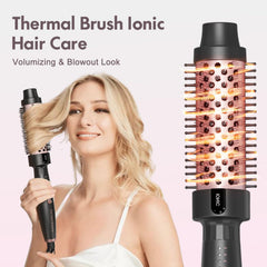 Réglages de température variés pour tous types de cheveux avec la brosse ionique.
