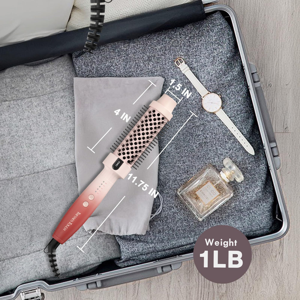 Utilisation facile de la brosse Tresses Touch lors de voyages et déplacements.