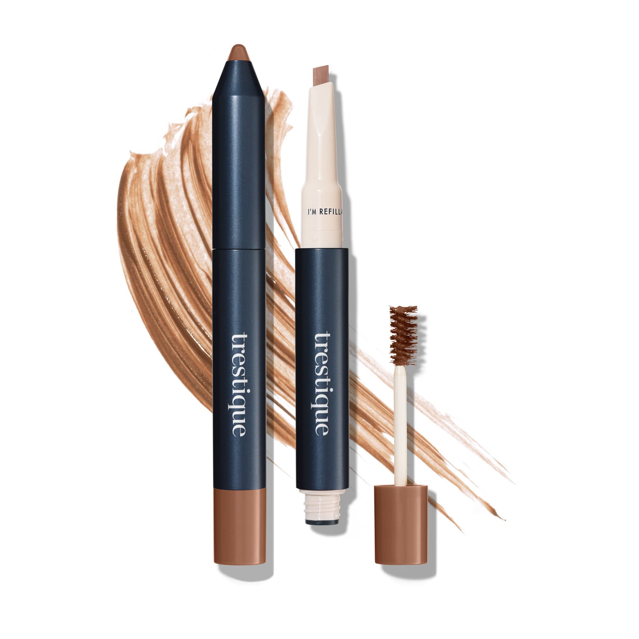 TRE'STIQUE Crayon Sourcils et Gel: ensemble 2-en-1 pour sourcils naturels et définis.