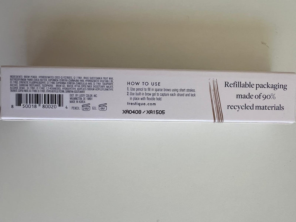 TRE'STIQUE Étui bleu nuit réutilisable pour une routine durable.