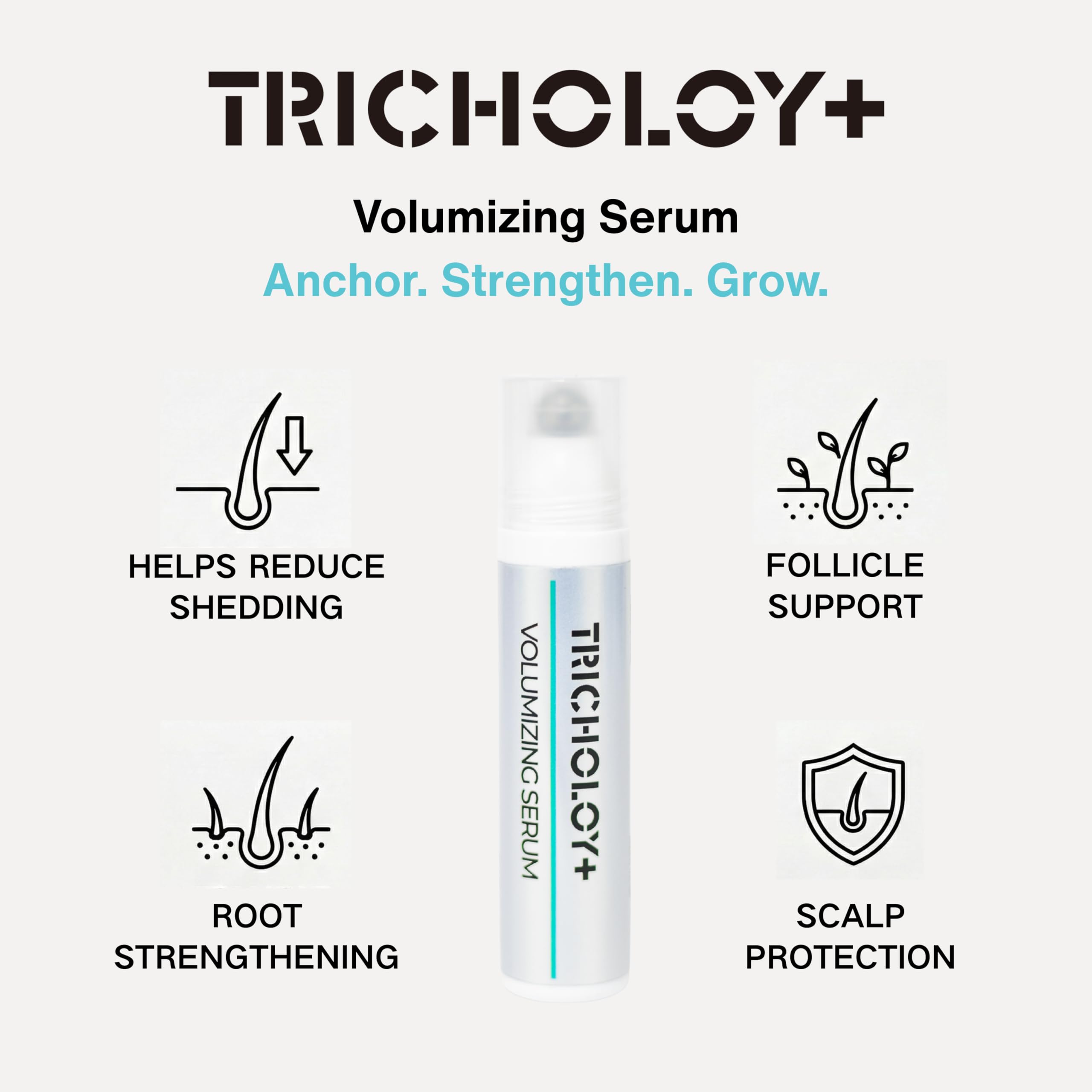 Appliateur précis Tricholoy+ diffusion ciblée sur le cuir chevelu.