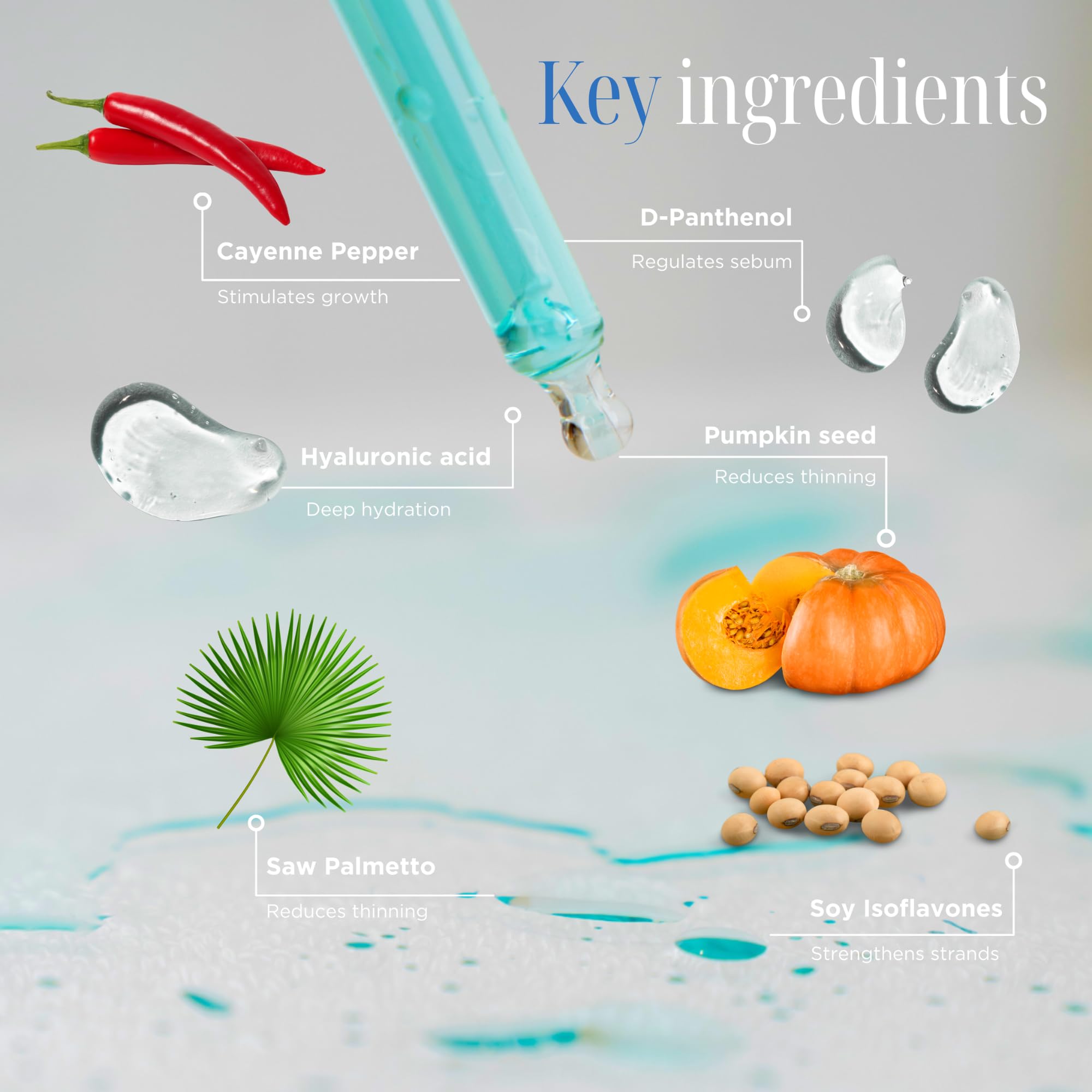 Flacon Tricovit Forte Drops sur fond clair, format pratique