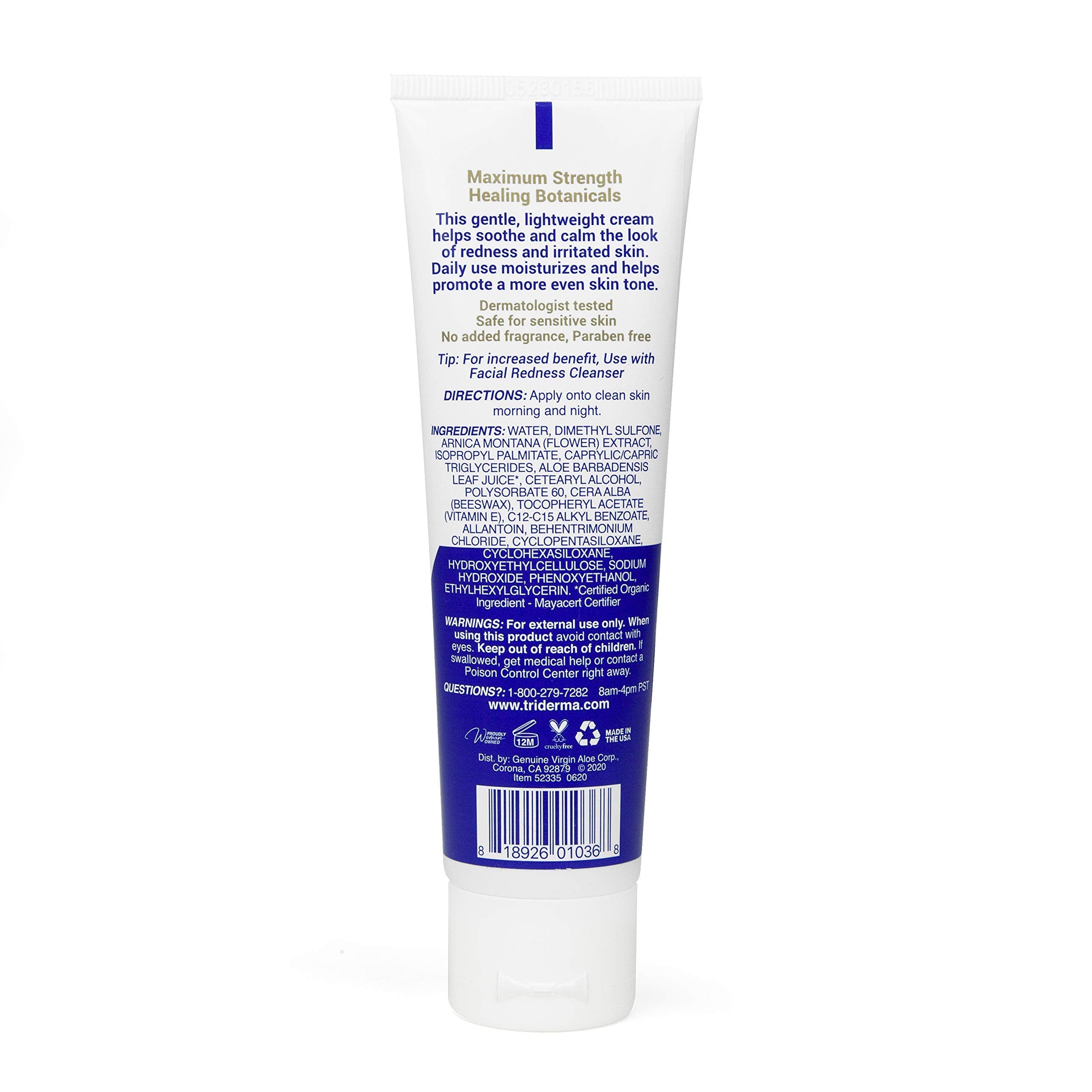 TriDerma crème portable pour soins quotidiens lors de déplacements.