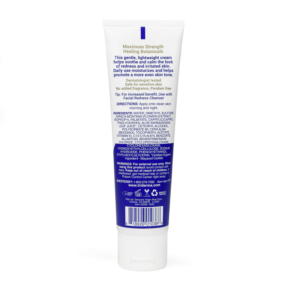 TriDerma crème portable pour soins quotidiens lors de déplacements.