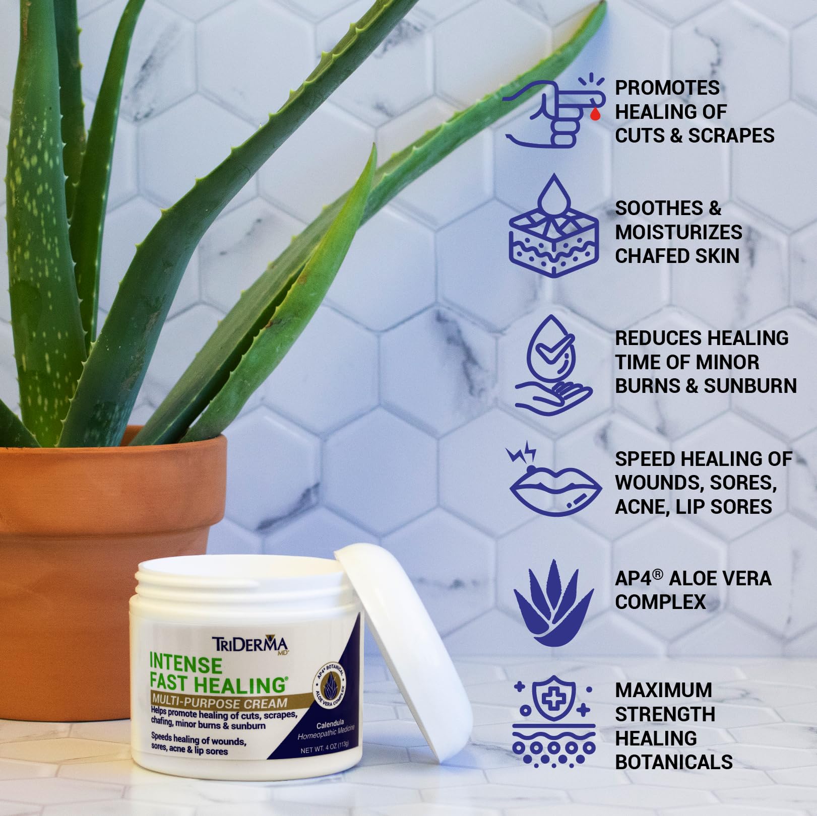 TriDerma Crème Hydratation Non Gras – texture légère, hydratation sans sensation grasse