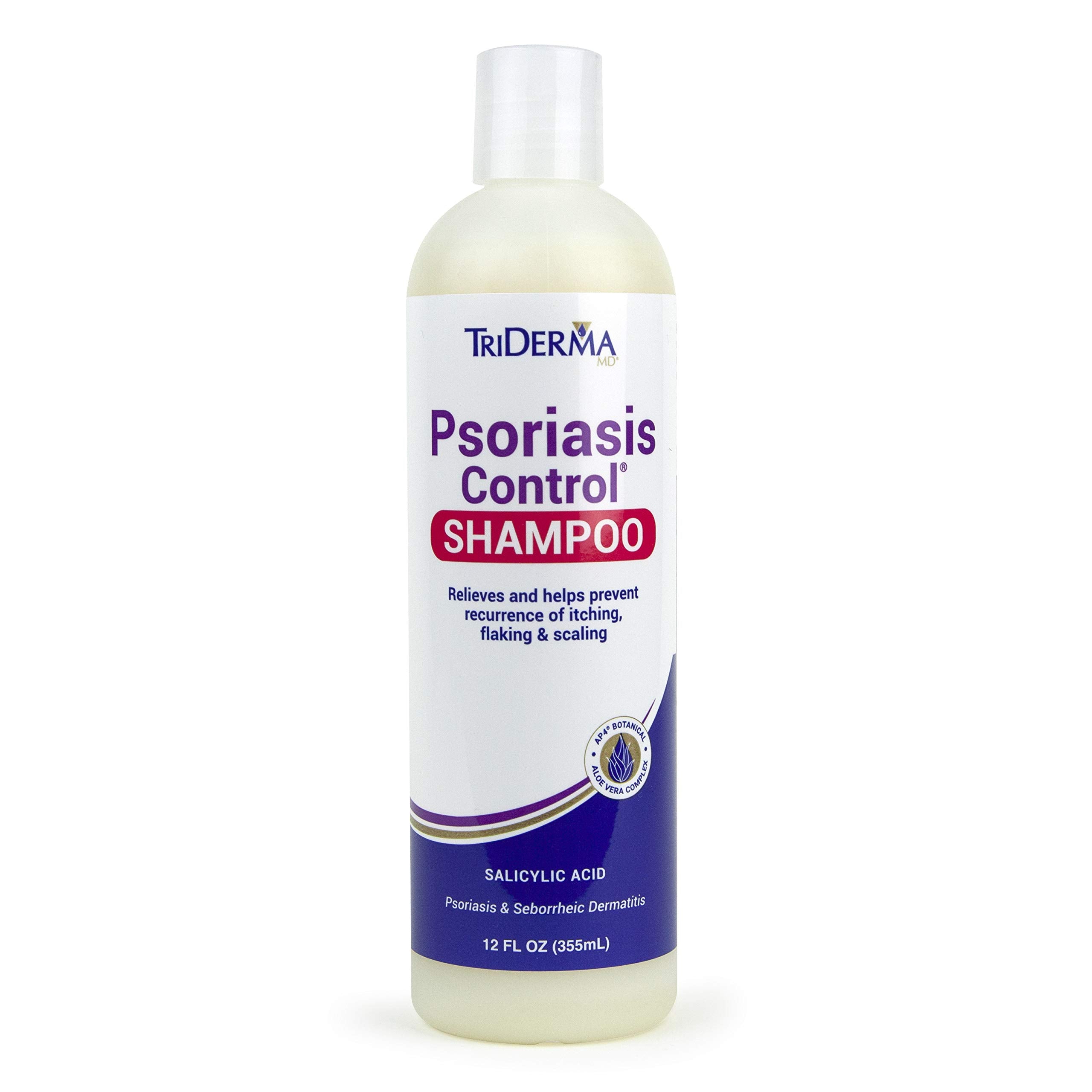 TriDerma Shampoing exfoliant psoriasis pour cuir chevelu, démangeaisons et pellicules soulagés.