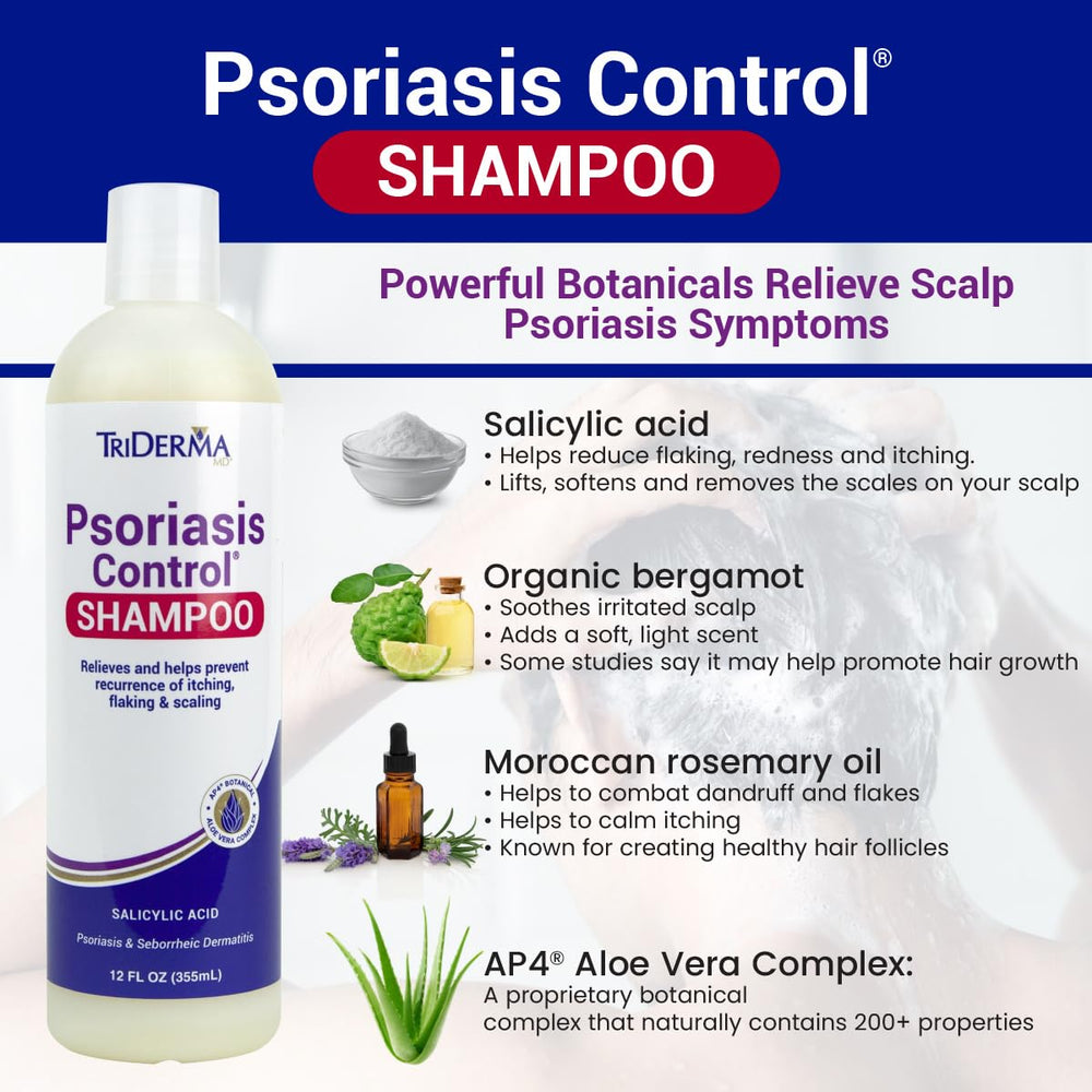 TriDerma Shampoing vitamine B5 et avoine colloïdal, cheveux plus doux et nourris.