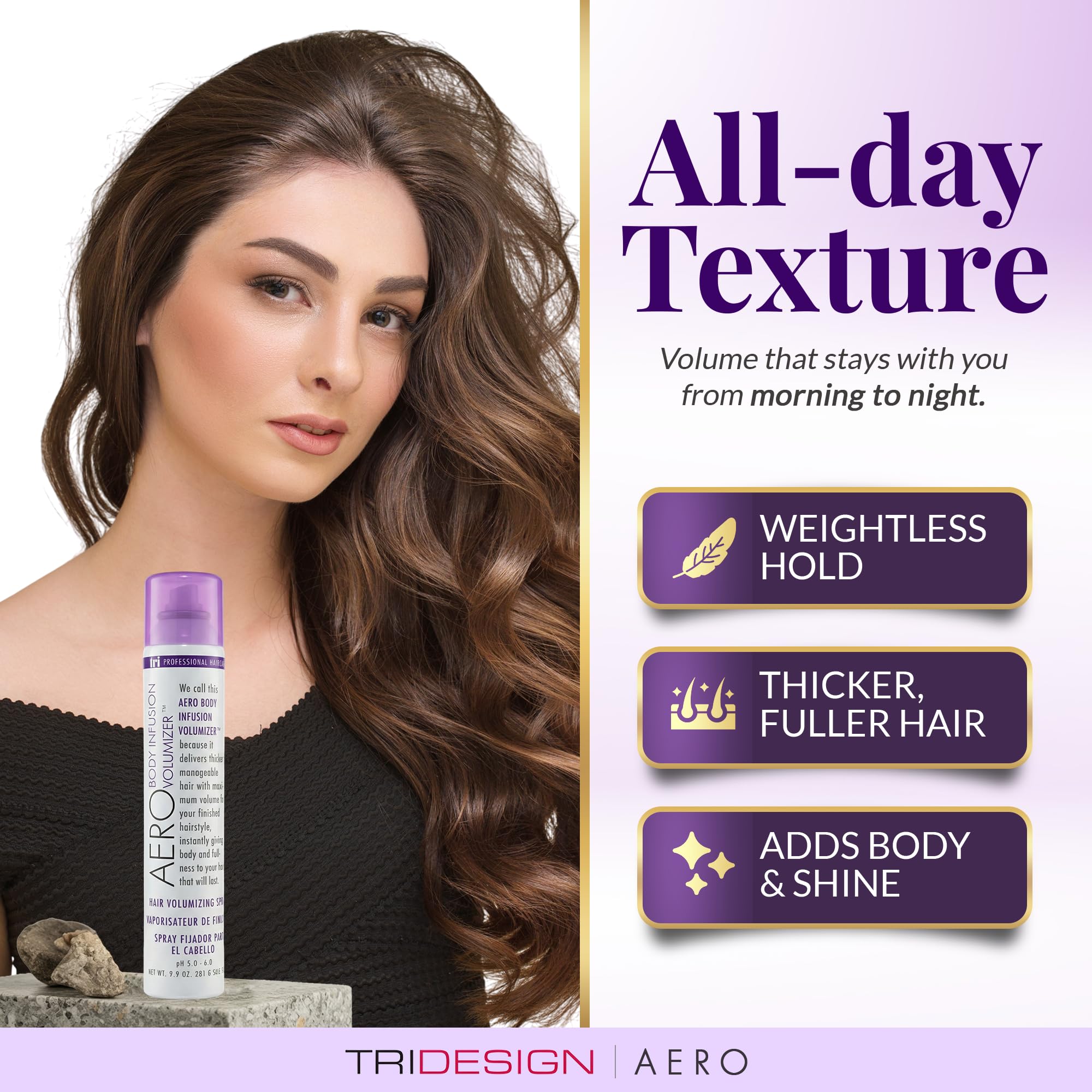 TRIDESIGN Aero Body Infusion — Format voyage pratique pour les déplacements.