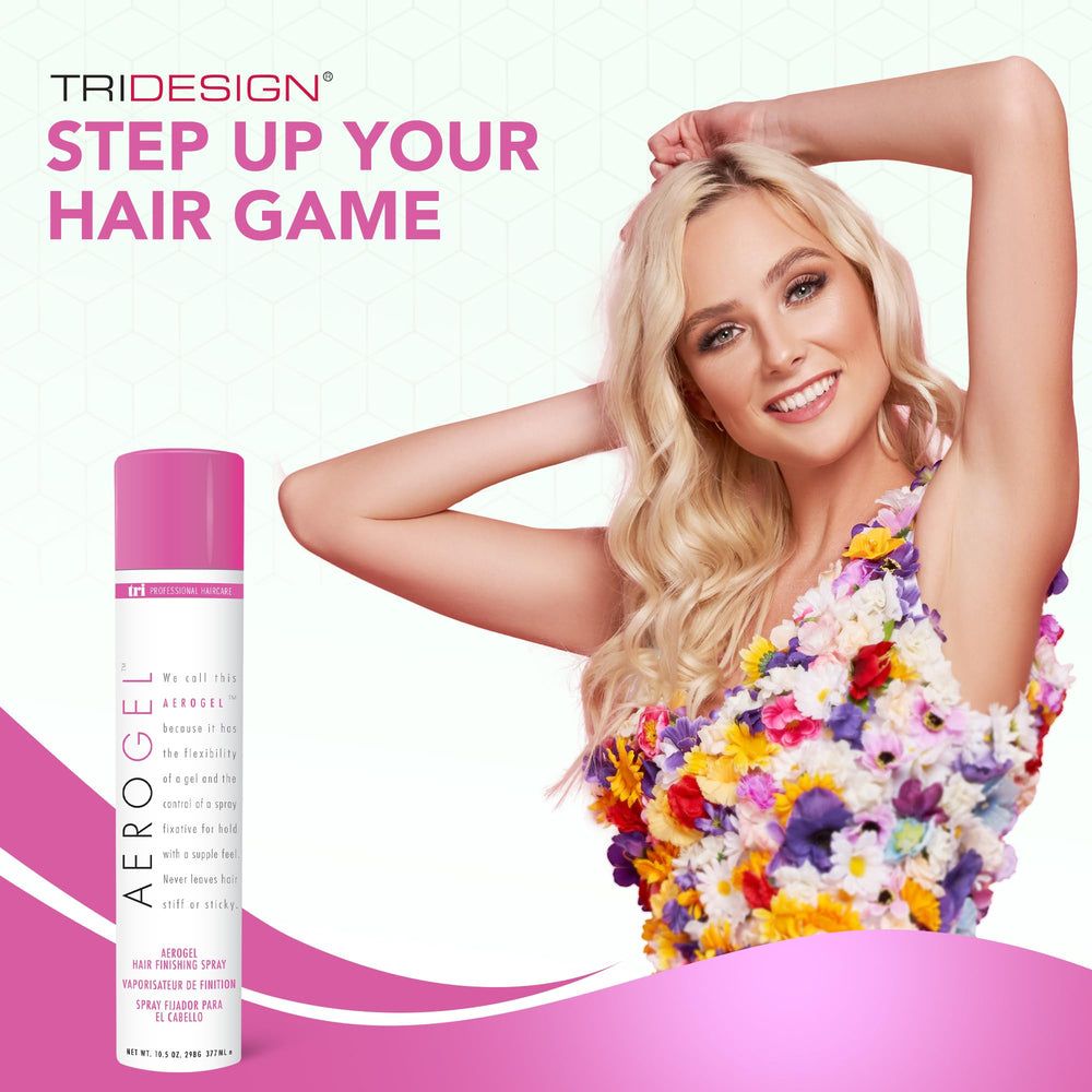 TRIDESIGN Aerogel convient à tous types de cheveux sans sensation collante.