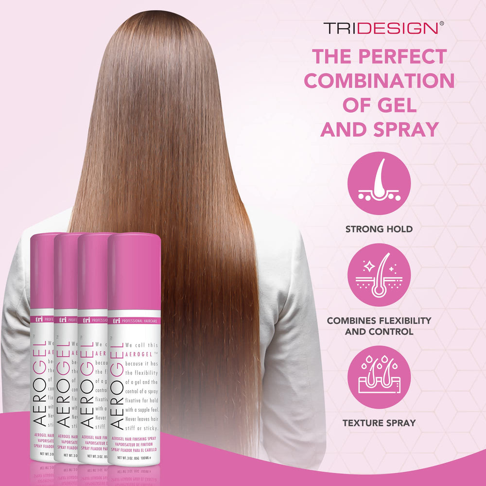 TRI Design Aerogel, fixation forte et flexible, volume et brillance durable