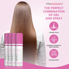TRI Design Aerogel, fixation forte et flexible, volume et brillance durable