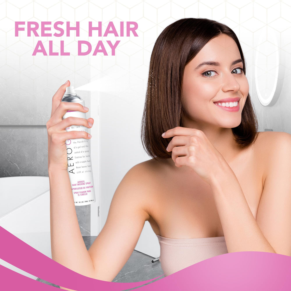 TRIDESIGN Aerogel Hairspray, parfum subtil qui dure toute la journée.