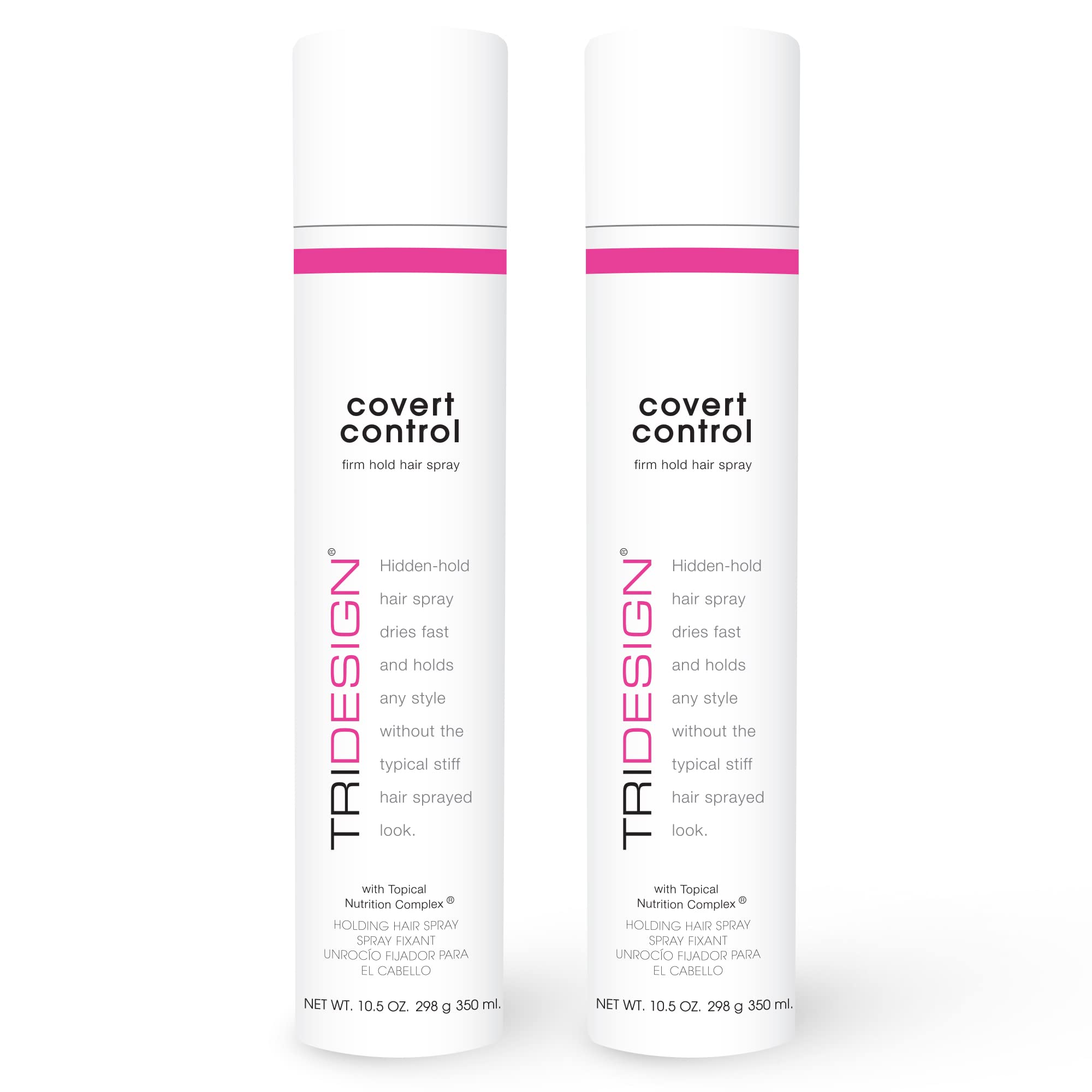 TRIDESIGN Covert Control – bouteille de fixatif invisible et séchage rapide pour une coiffure naturelle