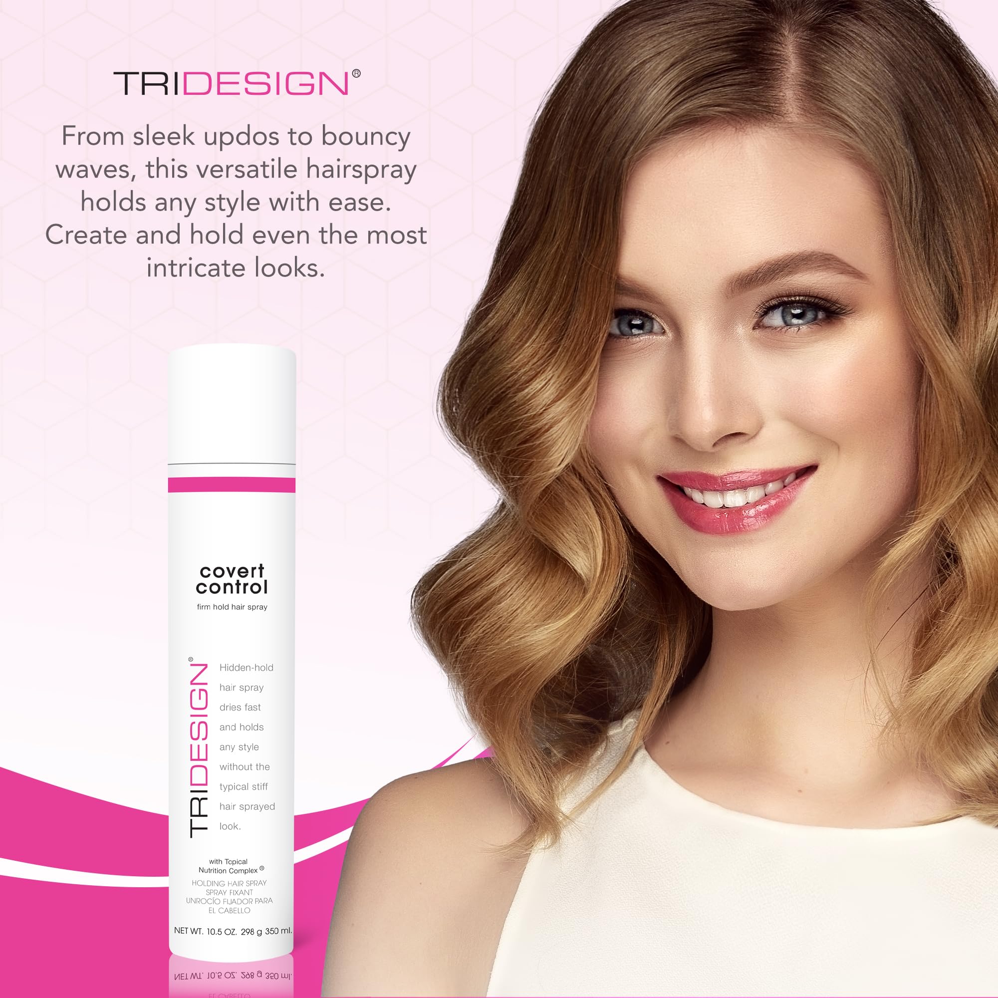 TRIDESIGN Covert Control bouteille 10,5 onces: option durable pour votre routine coiffure.