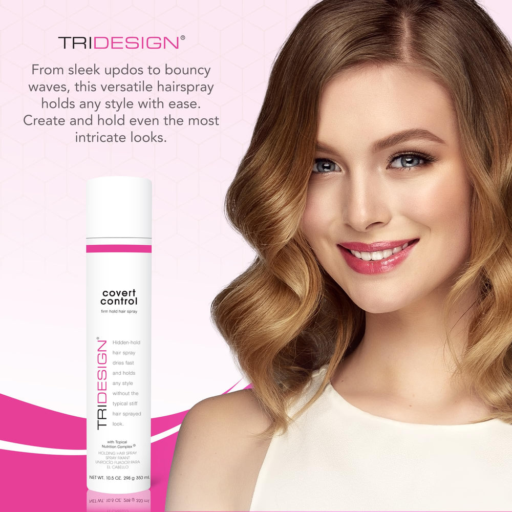 TRIDESIGN Covert Control bouteille 10,5 onces: option durable pour votre routine coiffure.