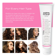 TRIDESIGN Gel Sculptant: coiffure texturée et tenue longue durée.