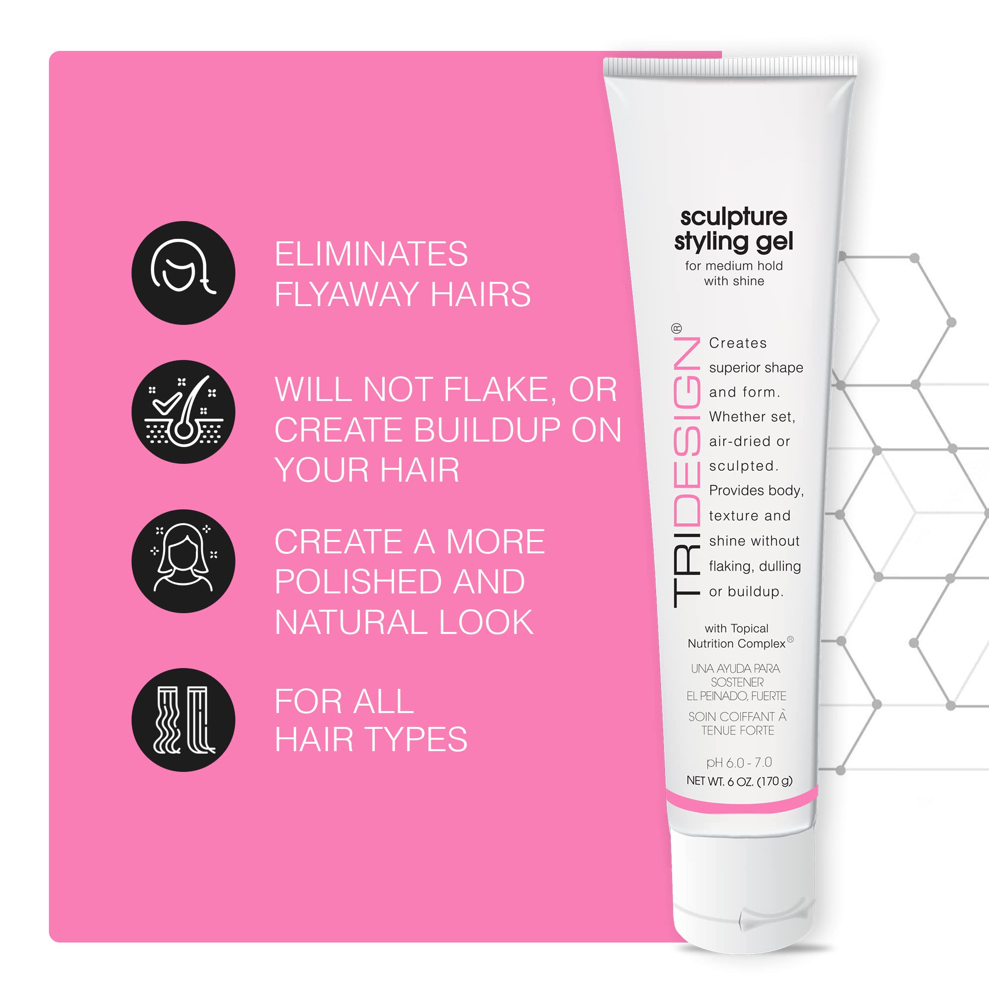 TRIDESIGN Gel Sculptant: finition brillante sans résidus pour un aspect humide.