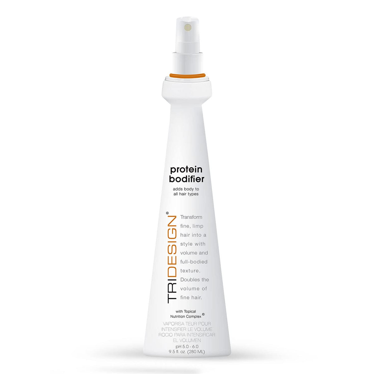 TRIDESIGN Protein Bodifier bottle showing lift-enhancing formula for everyday fullness.