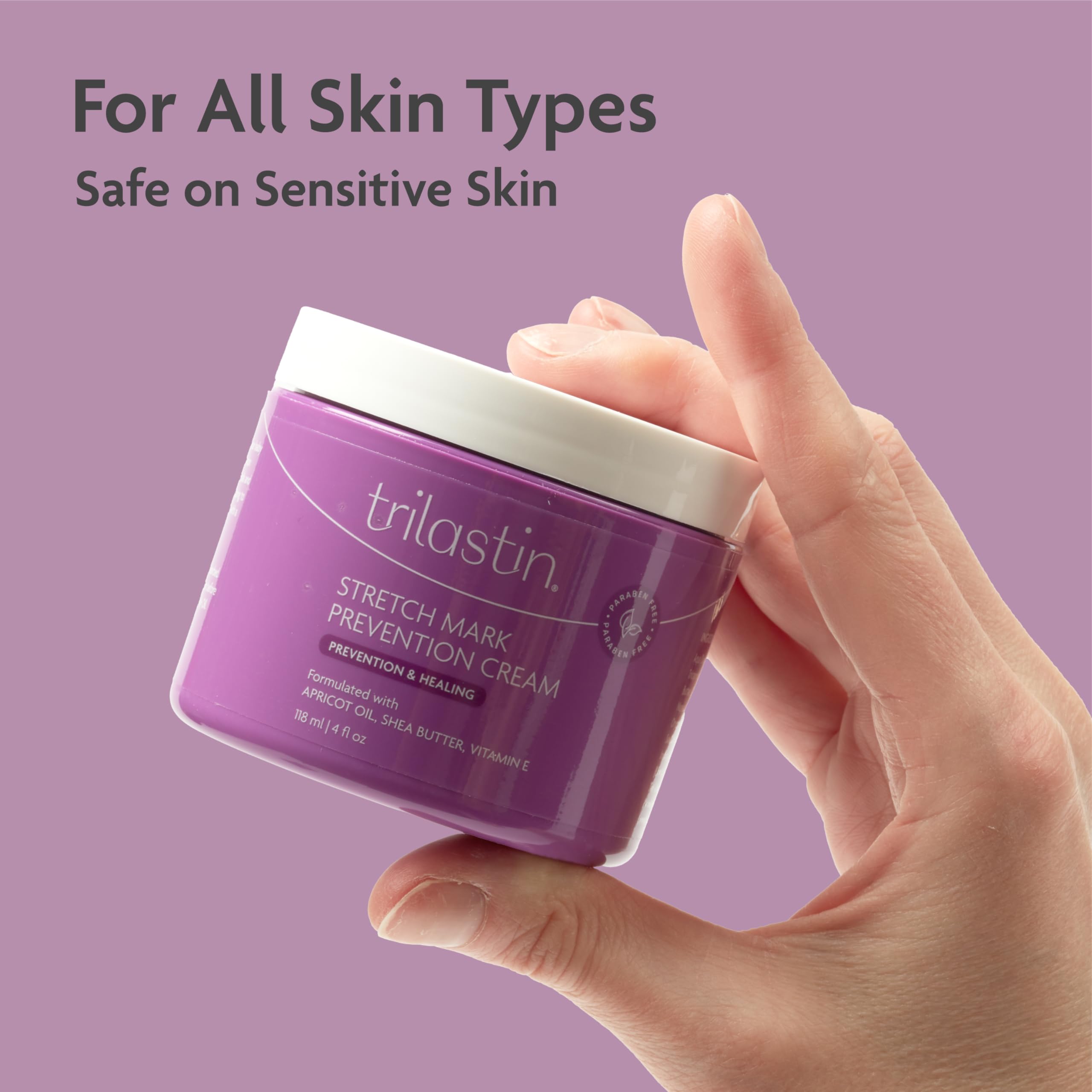 TriLASTIN Format 4oz Emballage Pratique: flacon adapté à une utilisation quotidienne.