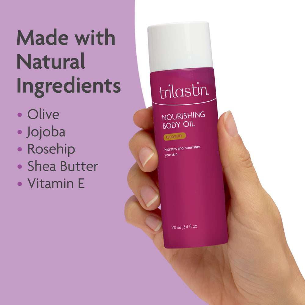 TriLASTIN Huile pour le corps — ingrédients tournesol, abricot et olive pour confort cutané