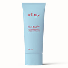 Trilogy Crème Visage Hydratation intense pour peaux sèches, effet douceur et confort.