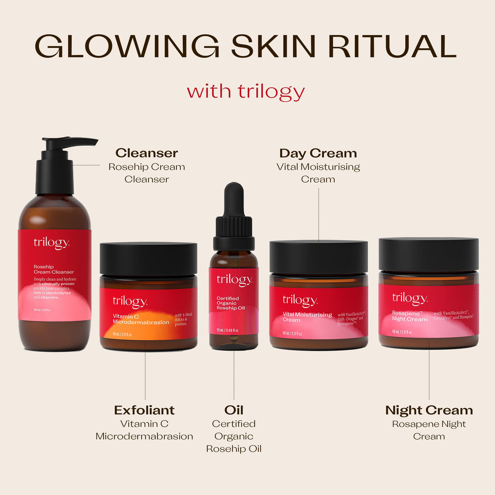 Trilogy huile rose musquée, produite en Nouvelle-Zélande avec récolte sauvage.