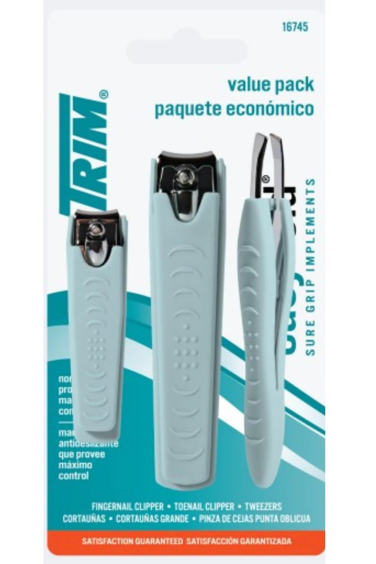 Trim Coupe-ongles pour pieds et mains avec pointe inclinée, pratique et précise.